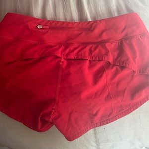 Lululemon red 2.5 shorts
